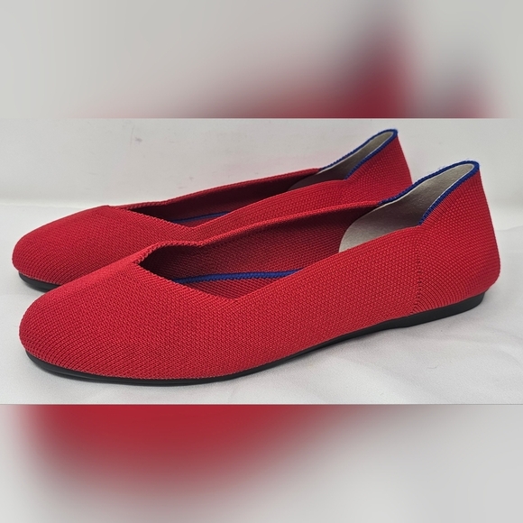 Rothy's Shoes - Rothy’s The Flat Size 8.5 US Women’s Bright Red Slip-On Round Toe Flats